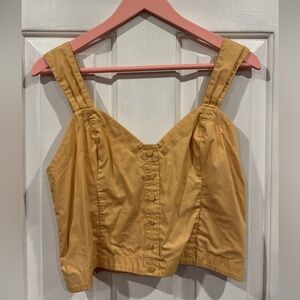 Abercrombie & Fitch Mustard Crop Top